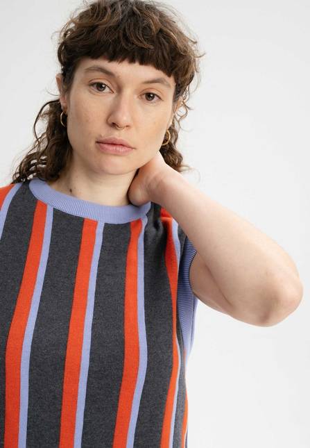Melawear Damen Jacquard Strick Pullunder JAMUNA Riesige Rabatte