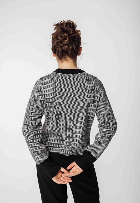 Melawear Jacquard Strickpullover FAIZA 50% Rabatt für begrenzte Zeit