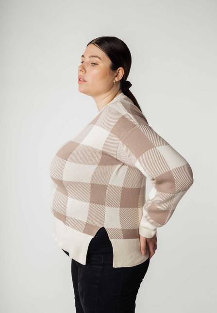 Melawear Jacquard Strickpullover FAIZA 2025