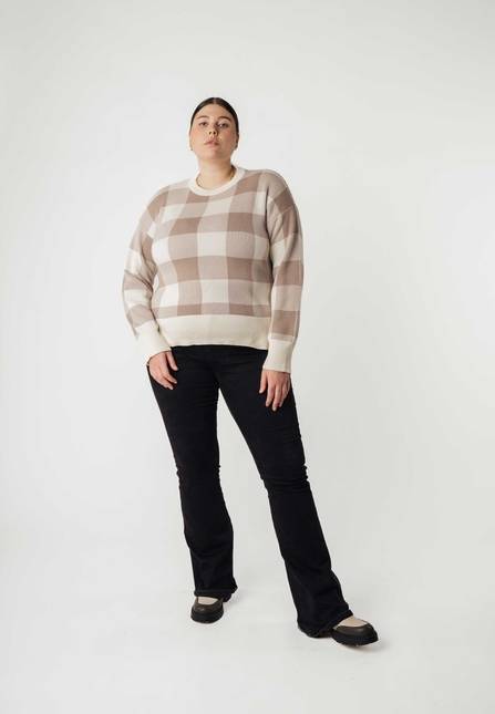 Melawear Jacquard Strickpullover FAIZA 2025