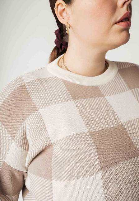 Melawear Jacquard Strickpullover FAIZA 2025
