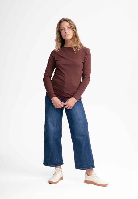 Melawear Damen Basic Langarmshirt DHIVYA Exklusivangebot