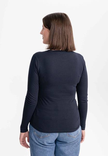 Melawear Damen Basic Langarmshirt DHIVYA Saisonschlussverkauf