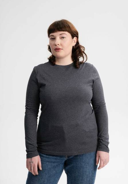 Melawear Damen Basic Langarmshirt DHIVYA Cyber Monday
