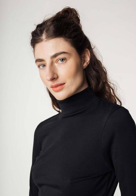 Melawear Damen Turtleneck Shirt ANCHAL Sonderangebot der Fabrik