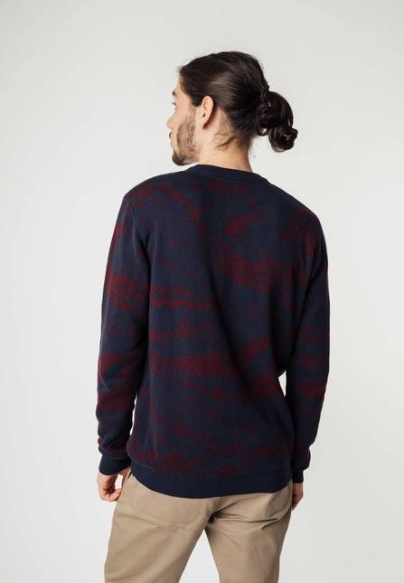 Melawear Jacquard Strickpullover MANAV im Angebot