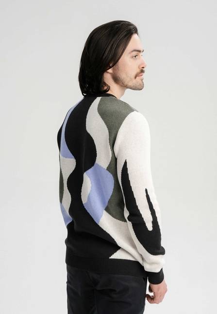 Melawear Jacquard Strickpullover Artist Edition Maggie Rabatt