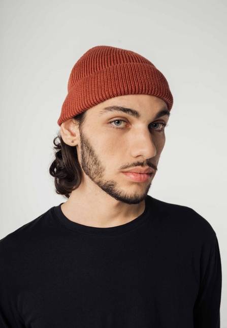 Melawear Unisex Kurze Rippstrick Mütze RAFI Zeitlich begrenztes Angebot