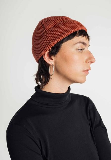 Melawear Unisex Kurze Rippstrick Mütze RAFI Zeitlich begrenztes Angebot