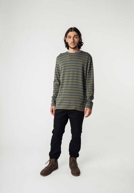 Melawear Basic Langarmshirt JERIN Stripes Günstiger Verkauf