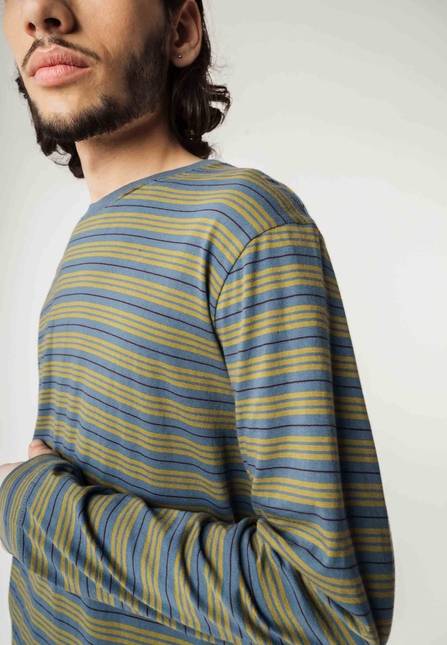Melawear Basic Langarmshirt JERIN Stripes Günstiger Verkauf
