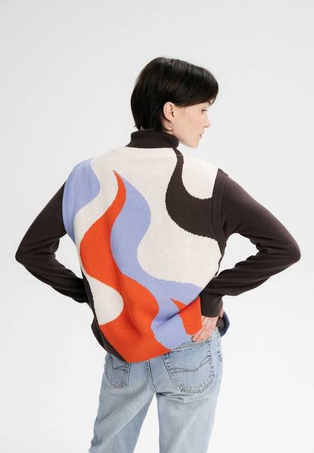Melawear Jacquard Strick Pullunder Artist Edition Maggie Flash Sale