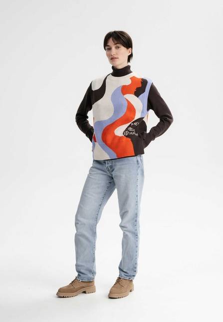 Melawear Jacquard Strick Pullunder Artist Edition Maggie Flash Sale