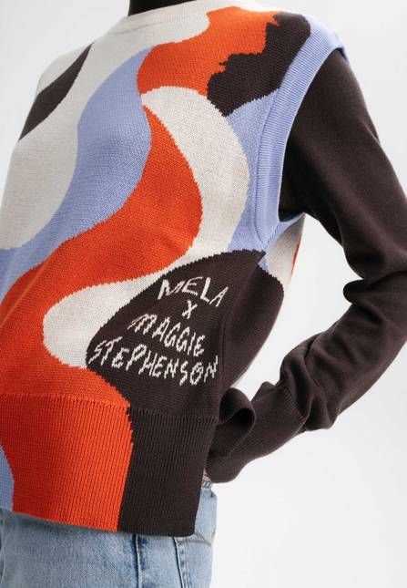 Melawear Jacquard Strick Pullunder Artist Edition Maggie Flash Sale