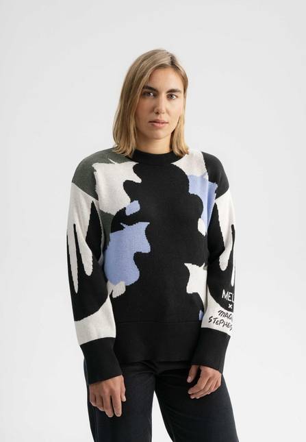 Melawear Jacquard Strickpullover Artist Edition Maggie Begrenztes Angebot