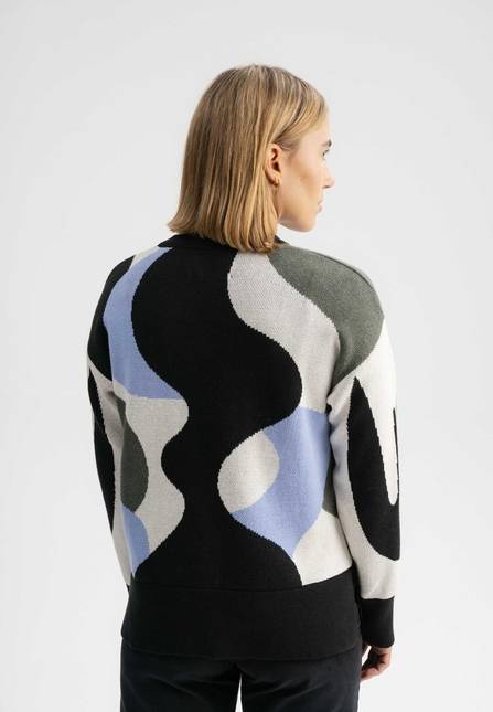 Melawear Jacquard Strickpullover Artist Edition Maggie Begrenztes Angebot
