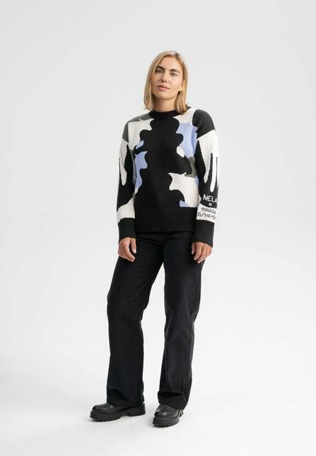 Melawear Jacquard Strickpullover Artist Edition Maggie Begrenztes Angebot