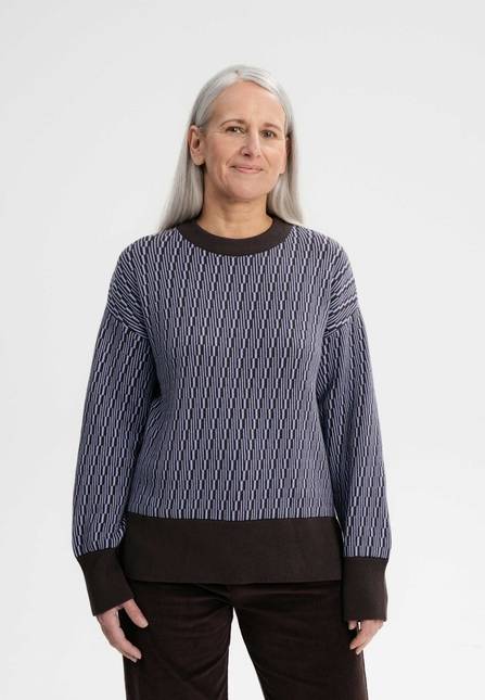 Melawear Jacquard Strickpullover FAIZA Saisonschlussverkauf