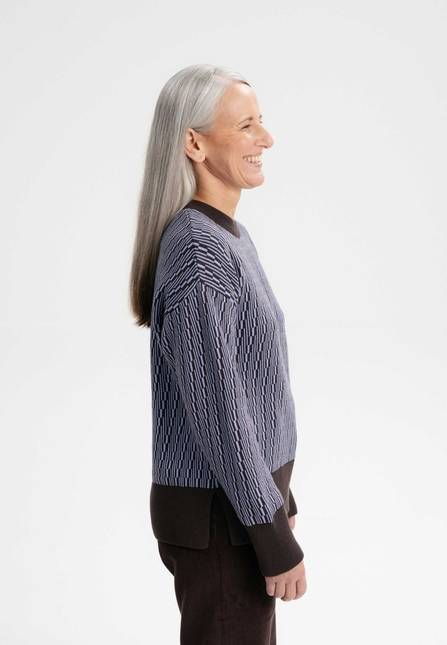 Melawear Jacquard Strickpullover FAIZA Saisonschlussverkauf