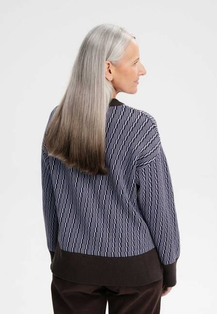 Melawear Jacquard Strickpullover FAIZA Saisonschlussverkauf