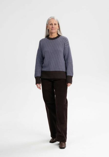 Melawear Jacquard Strickpullover FAIZA Saisonschlussverkauf