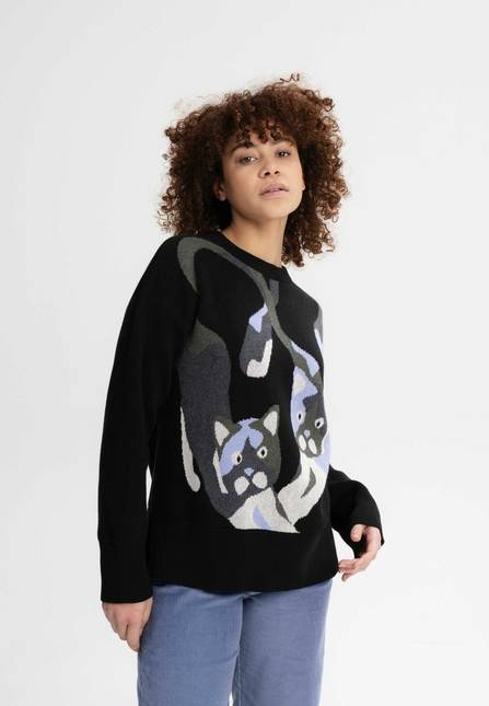 Melawear Jacquard Strickpullover FAIZA Black Friday