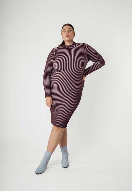 Melawear Rippstrickkleid SHIVANI