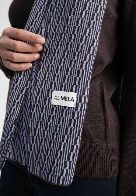 Melawear Jacquard Rippstrick Schal ASMEE Letzte 3 Tage