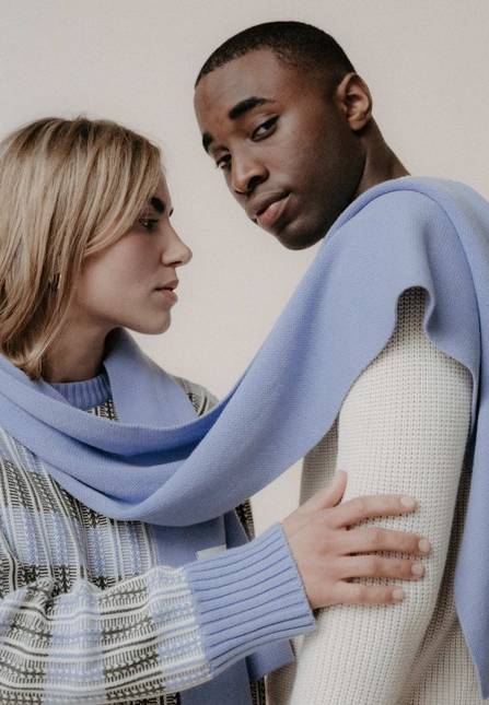 Melawear Jacquard Rippstrick Schal ASMEE JETZT KAUFEN