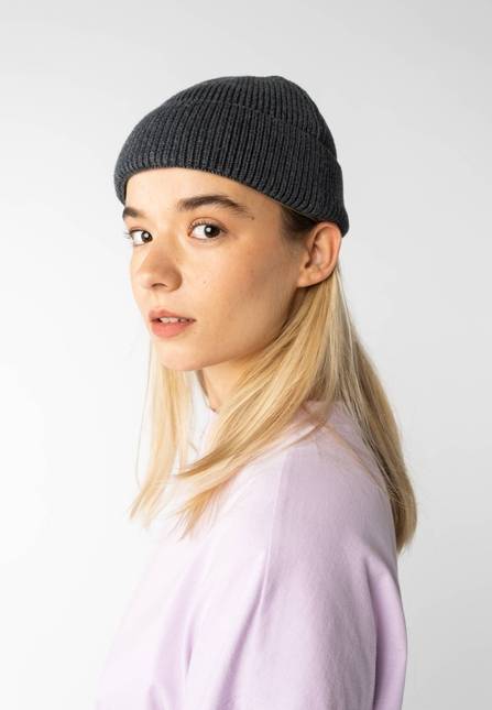 Melawear Unisex Kurze Rippstrick Mütze RAFI Versandkostenfrei