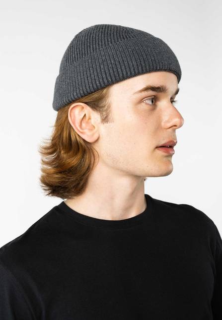 Melawear Unisex Kurze Rippstrick Mütze RAFI Versandkostenfrei