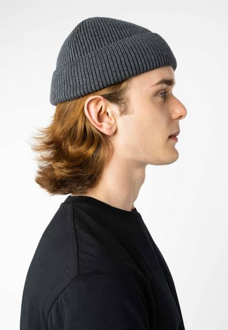 Melawear Unisex Kurze Rippstrick Mütze RAFI Versandkostenfrei