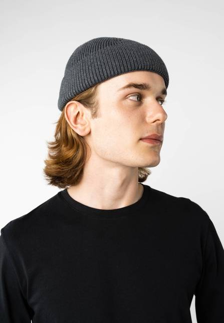 Melawear Unisex Kurze Rippstrick Mütze RAFI Versandkostenfrei