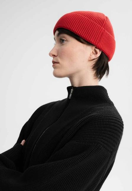 Melawear Unisex Kurze Rippstrick Mütze RAFI Preisnachlass
