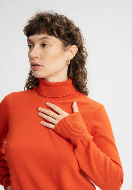 Melawear Feinstrick Rollkragenpullover MAYURA Valentinstagsangebot
