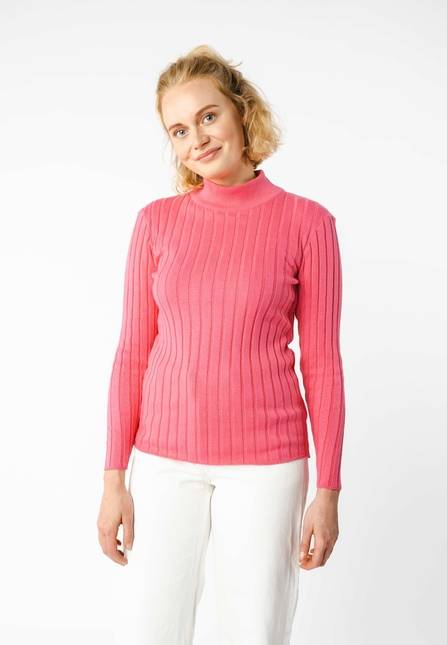Melawear Damen Strickpullover mit Mockneck AMBA Große Rabatte