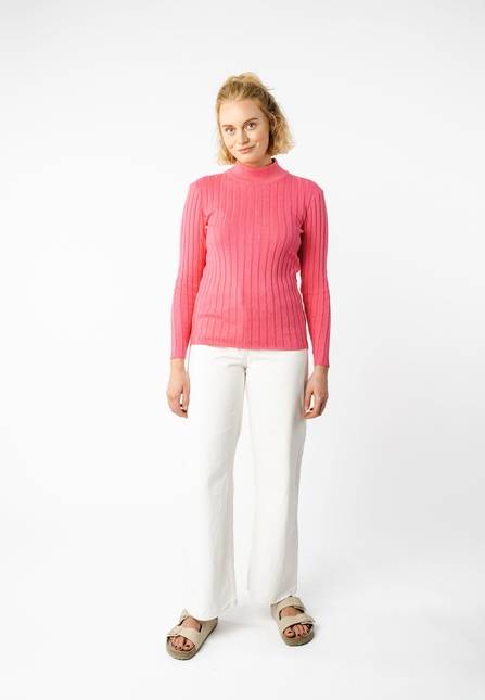 Melawear Damen Strickpullover mit Mockneck AMBA Große Rabatte