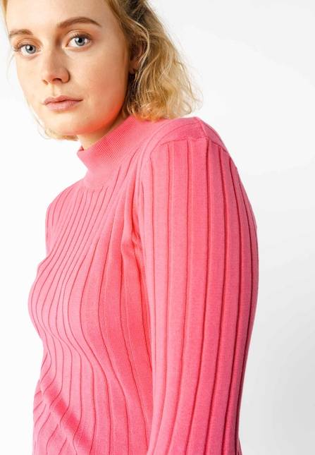 Melawear Damen Strickpullover mit Mockneck AMBA Große Rabatte