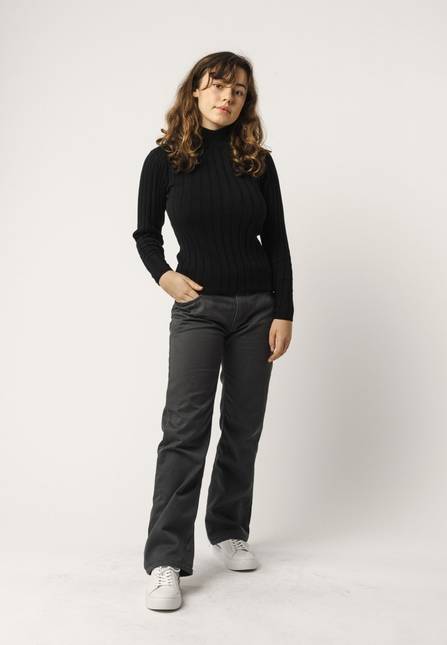 Melawear Damen Strickpullover mit Mockneck AMBA Neuheiten