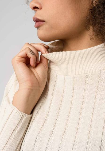 Melawear Damen Strickpullover mit Mockneck AMBA Bestseller