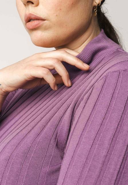 Melawear Damen Strickpullover mit Mockneck AMBA Saisonale Angebote