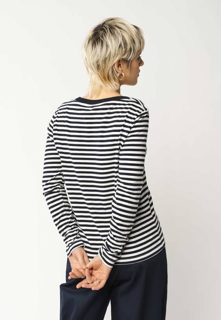 Melawear Basic Langarmshirt REENA Stripes Begrenzte Freigabe