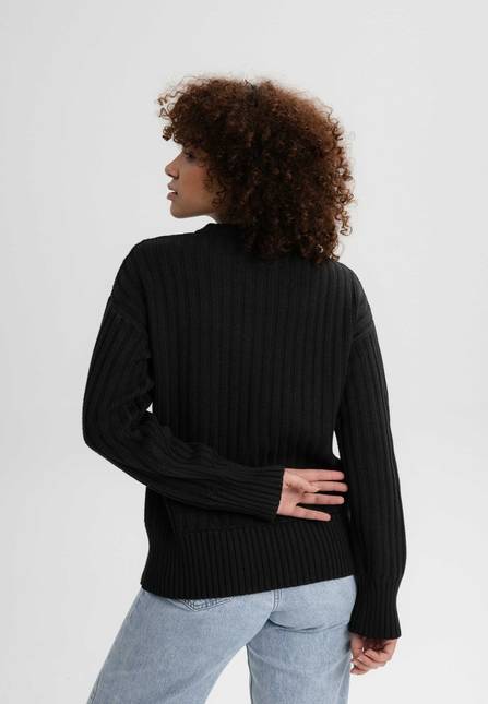 Melawear Strukturierter Strickpullover ISHANI Bis zu 55% Rabatt