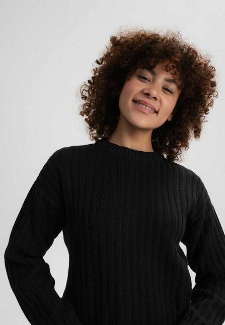 Melawear Strukturierter Strickpullover ISHANI Bis zu 55% Rabatt
