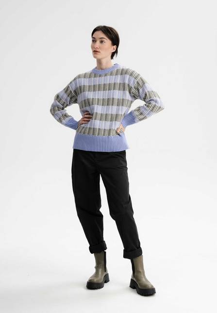 Melawear Strukturierter Strickpullover ISHANI Discount Store für neue Produkte