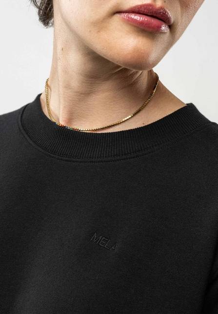 Melawear French Terry Cropped T-Shirt DEEPALI Riesige Rabatte