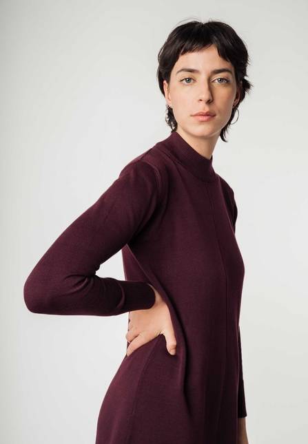 Melawear Basic Feinstrick Kleid HARLEEN im Angebot