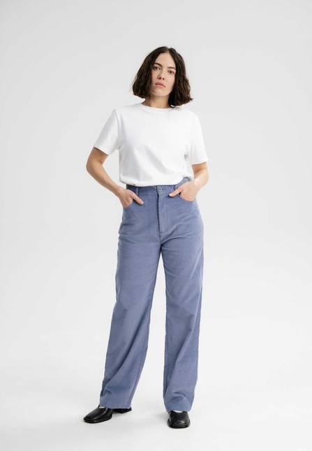 Melawear Cord Hose mit hohem Bund und weitem Bein OORJA Schlussverkauf