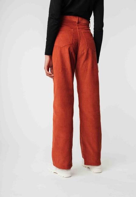 Melawear Cord Hose mit hohem Bund und weitem Bein OORJA Top Angebot