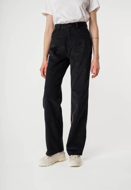 Melawear Cord Hose mit hohem Bund und weitem Bein OORJA Neueste Mode